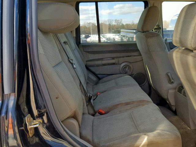 1J8HH48K76C203184 - 2006 JEEP COMMANDER BLACK photo 6