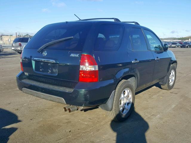 2HNYD18631H542495 - 2001 ACURA MDX TOURIN GREEN photo 4