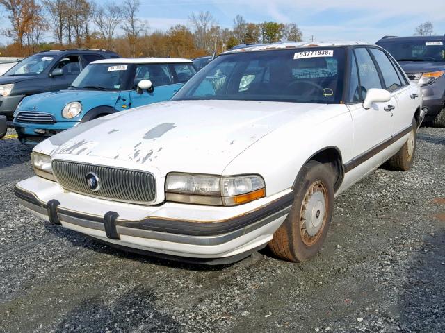 1G4HP52L7SH524054 - 1995 BUICK LESABRE CU WHITE photo 2