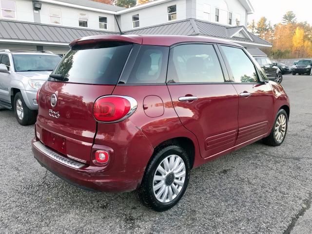 ZFBCFABH9EZ014683 - 2014 FIAT 500L EASY RED photo 4