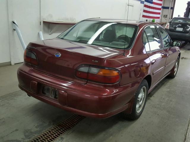 1G1NE52J52M580537 - 2002 CHEVROLET MALIBU LS 红色 照片 4