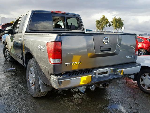 1N6AA07B54N586516 - 2004 NISSAN TITAN BLACK photo 3