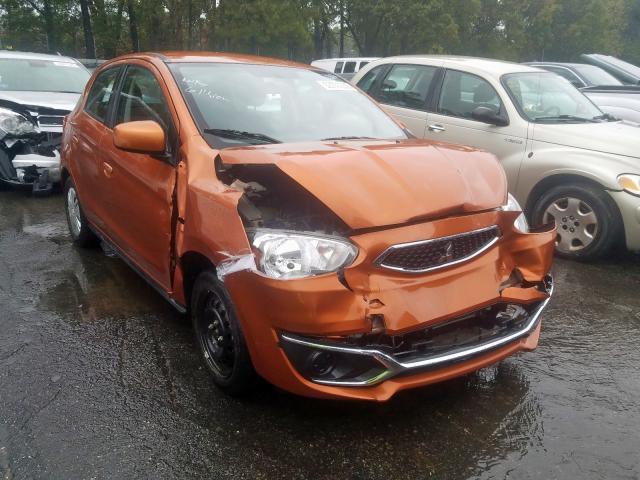 ML32A3HJ2JH004268 - 2018 MITSUBISHI MIRAGE ES ORANGE photo 1