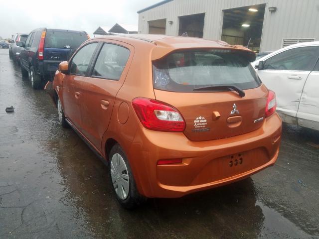 ML32A3HJ2JH004268 - 2018 MITSUBISHI MIRAGE ES ORANGE photo 3