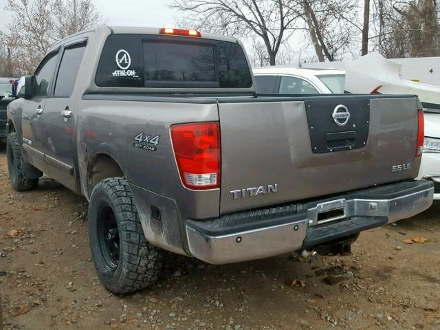 1N6AA07B66N563961 - 2006 NISSAN TITAN XE SILVER photo 3