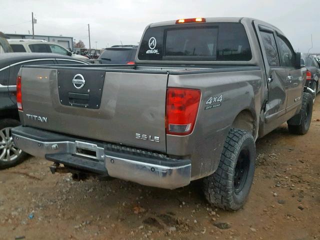 1N6AA07B66N563961 - 2006 NISSAN TITAN XE SILVER photo 4