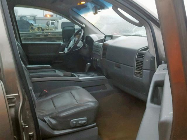 1N6AA07B66N563961 - 2006 NISSAN TITAN XE SILVER photo 5