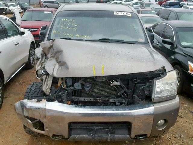 1N6AA07B66N563961 - 2006 NISSAN TITAN XE SILVER photo 7