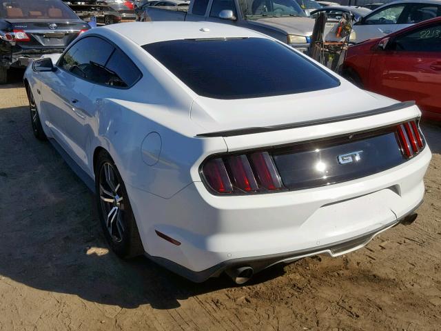 1FA6P8CF1G5237619 - 2016 FORD MUSTANG GT WHITE photo 3