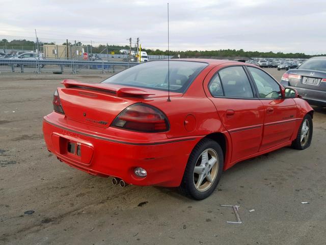 1G2NW52E3XM852540 - 1999 PONTIAC GRAND AM G RED photo 4