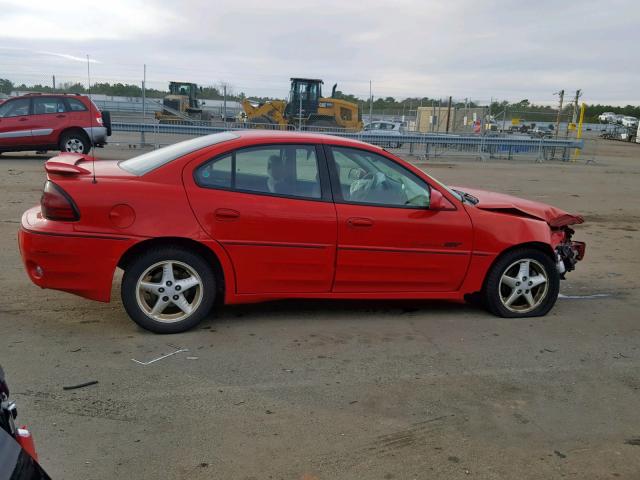 1G2NW52E3XM852540 - 1999 PONTIAC GRAND AM G RED photo 9