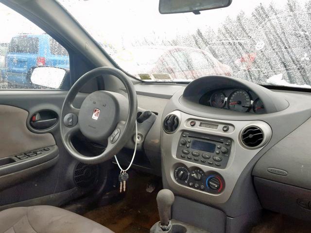 1G8AZ52F14Z174065 - 2004 SATURN ION LEVEL SILVER photo 9