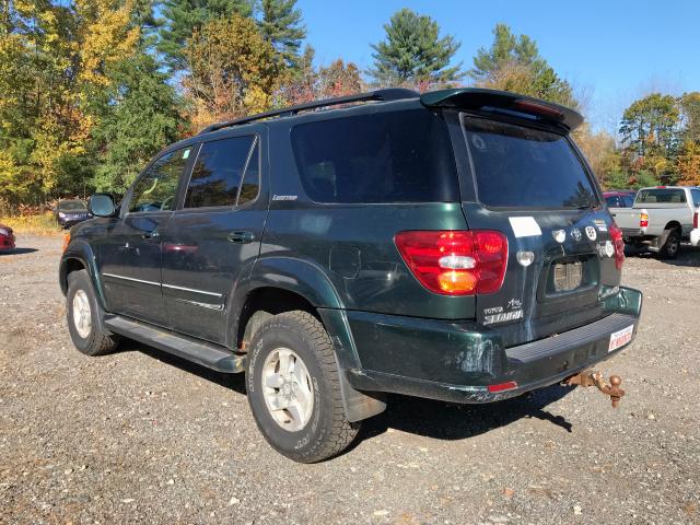 5TDBT48A01S034541 - 2001 TOYOTA SEQUOIA LI GREEN photo 3