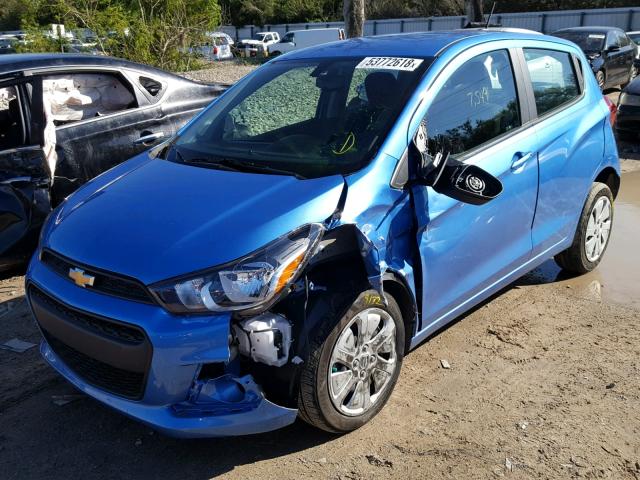 KL8CB6SA1HC773711 - 2017 CHEVROLET SPARK LS BLUE photo 2