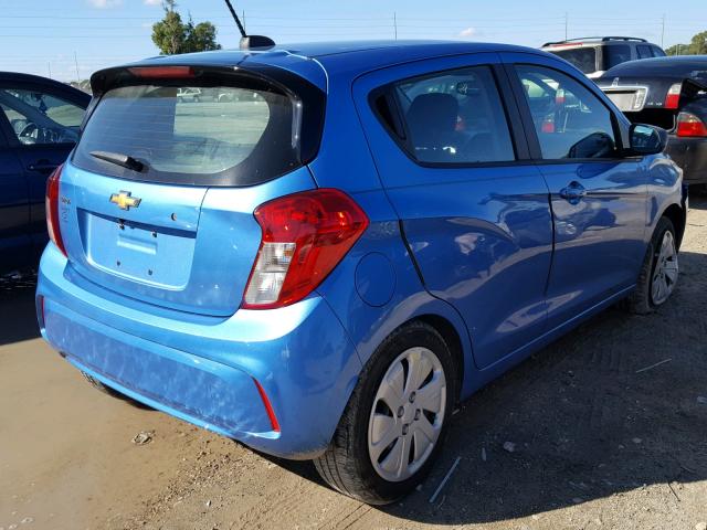 KL8CB6SA1HC773711 - 2017 CHEVROLET SPARK LS BLUE photo 4