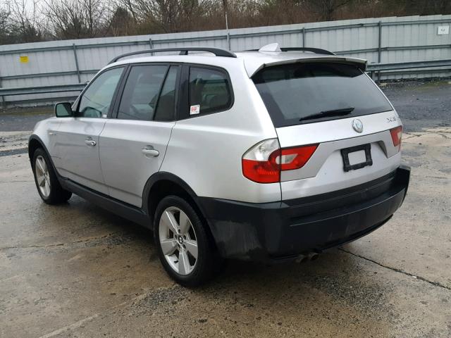 WBXPA73454WB27466 - 2004 BMW X3 2.5I SILVER photo 3