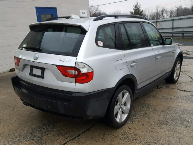 WBXPA73454WB27466 - 2004 BMW X3 2.5I SILVER photo 4