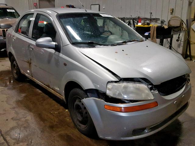 KL1TD526X4B218903 - 2004 CHEVROLET AVEO SILVER photo 1