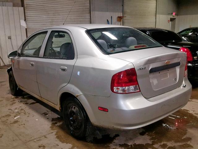 KL1TD526X4B218903 - 2004 CHEVROLET AVEO SILVER photo 3