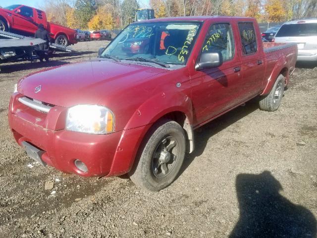 1N6ED29Y24C476847 - 2004 NISSAN FRONTIER C RED photo 2