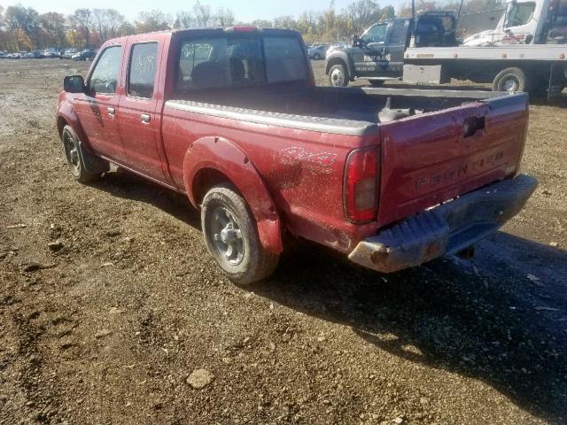 1N6ED29Y24C476847 - 2004 NISSAN FRONTIER C RED photo 3