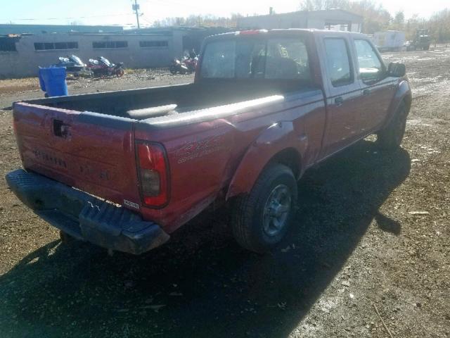 1N6ED29Y24C476847 - 2004 NISSAN FRONTIER C RED photo 4