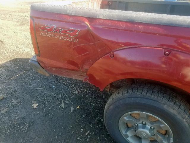 1N6ED29Y24C476847 - 2004 NISSAN FRONTIER C RED photo 9