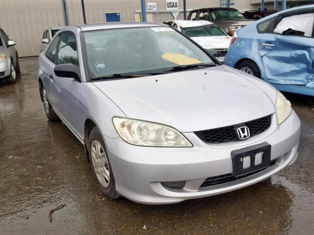 1HGEM21194L062631 - 2004 HONDA CIVIC DX V SILVER photo 1