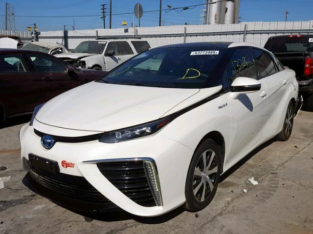 JTDBVRBD8JA004999 - 2018 TOYOTA MIRAI WHITE photo 2