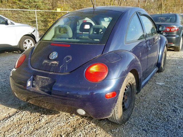 3VWCC21C4XM421930 - 1999 VOLKSWAGEN NEW BEETLE 蓝色 照片 4