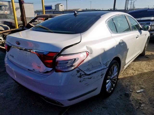 KNALW4D48F6019284 - 2015 KIA K900 WHITE photo 4