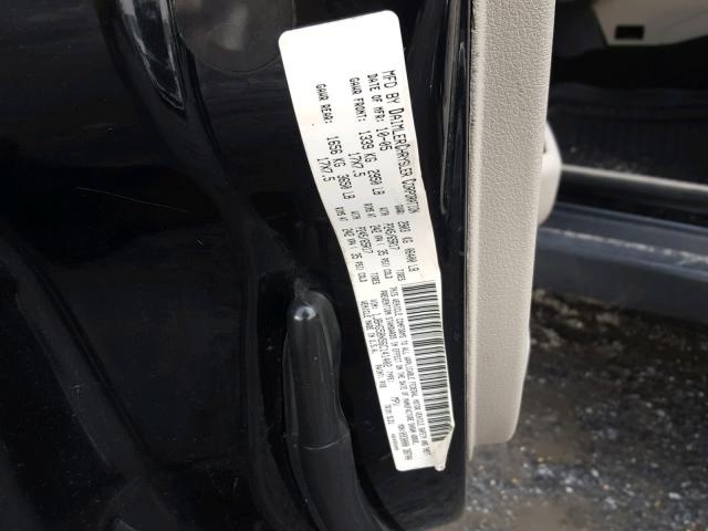 1J8HG58N56C141402 - 2006 JEEP COMMANDER BLACK photo 10