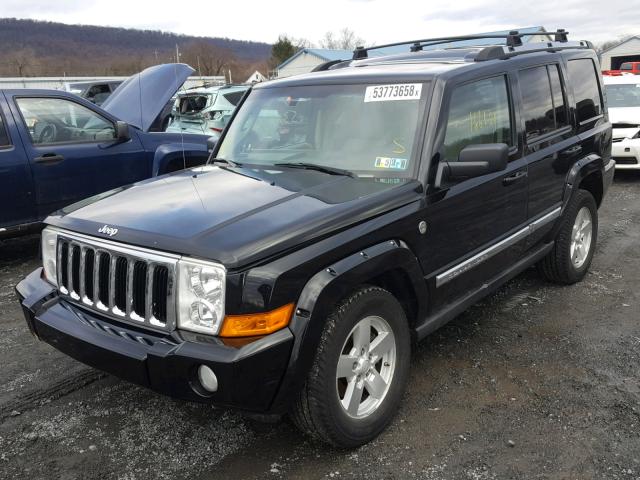 1J8HG58N56C141402 - 2006 JEEP COMMANDER BLACK photo 2