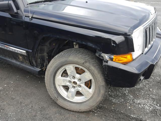 1J8HG58N56C141402 - 2006 JEEP COMMANDER BLACK photo 9