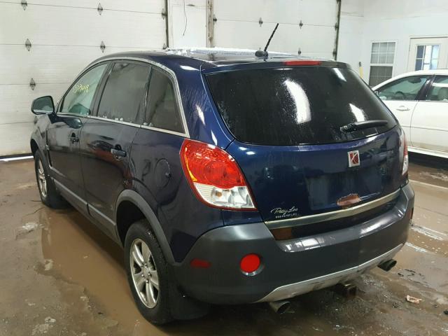 3GSDL43N68S505301 - 2008 SATURN VUE XE BLUE photo 3