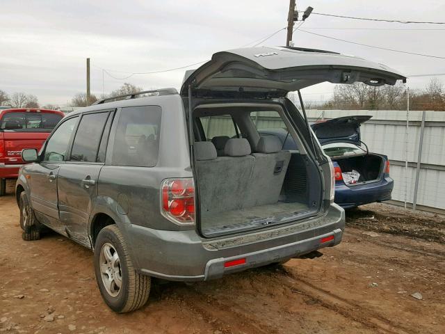 5FNYF18388B056318 - 2008 HONDA PILOT SE GRAY photo 3