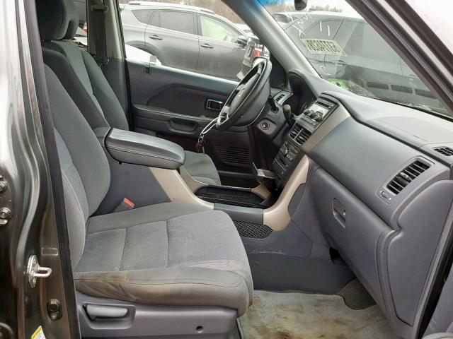 5FNYF18388B056318 - 2008 HONDA PILOT SE GRAY photo 5