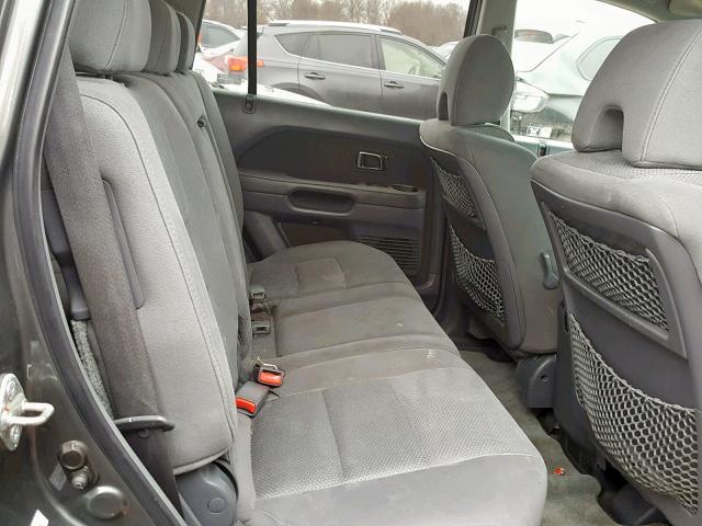 5FNYF18388B056318 - 2008 HONDA PILOT SE GRAY photo 6