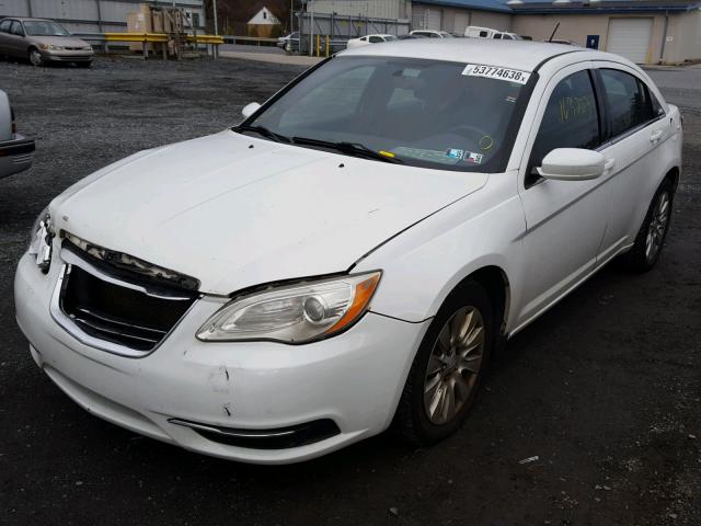 1C3CCBAB7CN204516 - 2012 CHRYSLER 200 LX WHITE photo 2