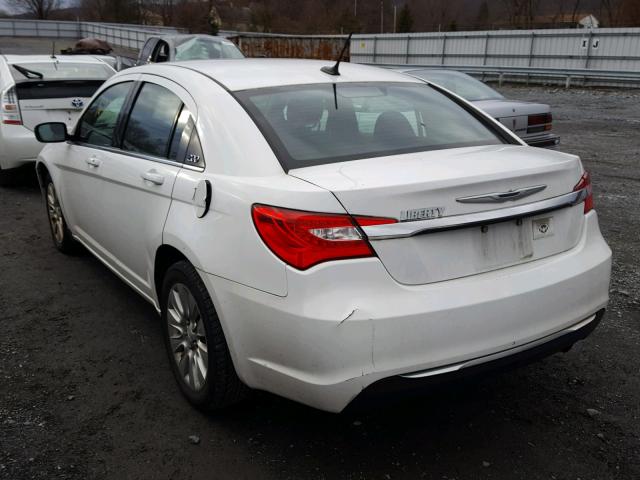 1C3CCBAB7CN204516 - 2012 CHRYSLER 200 LX WHITE photo 3