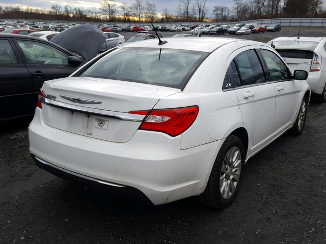 1C3CCBAB7CN204516 - 2012 CHRYSLER 200 LX WHITE photo 4