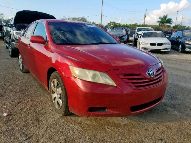 4T1BE46K67U097911 - 2007 TOYOTA CAMRY CE RED photo 1