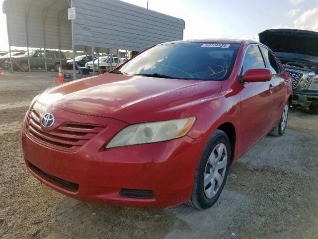 4T1BE46K67U097911 - 2007 TOYOTA CAMRY CE RED photo 2