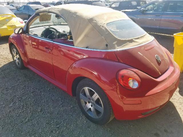 3VWPF31Y96M327177 - 2006 VOLKSWAGEN NEW BEETLE 红色 照片 3