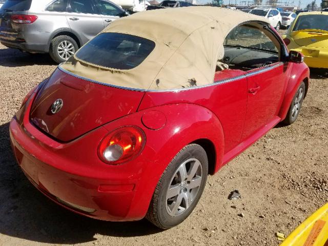 3VWPF31Y96M327177 - 2006 VOLKSWAGEN NEW BEETLE 红色 照片 4