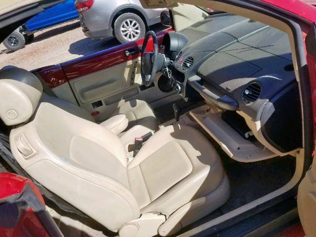 3VWPF31Y96M327177 - 2006 VOLKSWAGEN NEW BEETLE 红色 照片 5