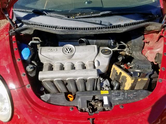 3VWPF31Y96M327177 - 2006 VOLKSWAGEN NEW BEETLE 红色 照片 7