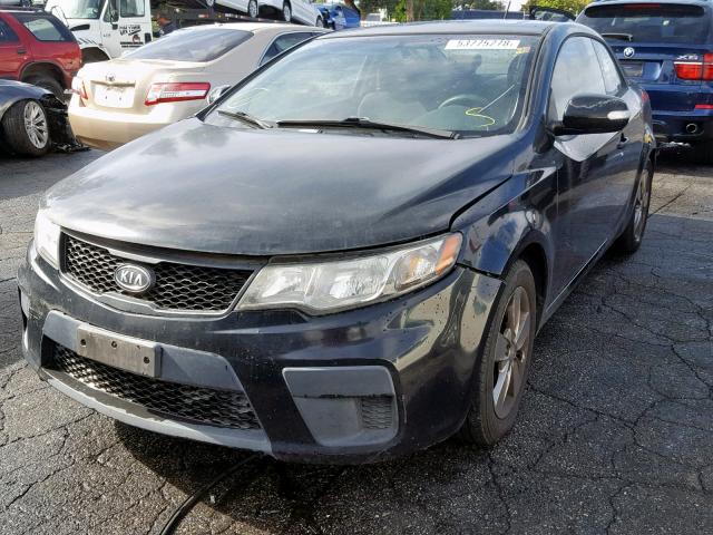 KNAFU6A20A5241494 - 2010 KIA FORTE EX BLACK photo 2