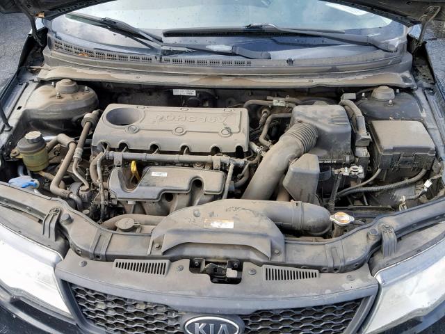 KNAFU6A20A5241494 - 2010 KIA FORTE EX BLACK photo 7