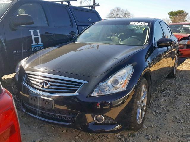 JN1CV6AR4DM751523 - 2013 INFINITI G37 BLACK photo 2